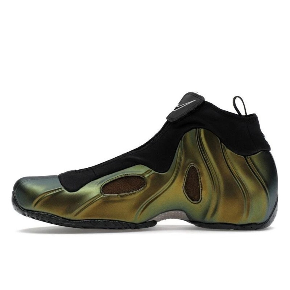 Nike Air Flightposite Mens Size 12.5 Shoes Metallic Green-Goblin 2024 FV5582-700 - Picture 3 of 8